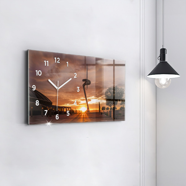 Vízszintes üvegóra Barcelona Olimpiai Park