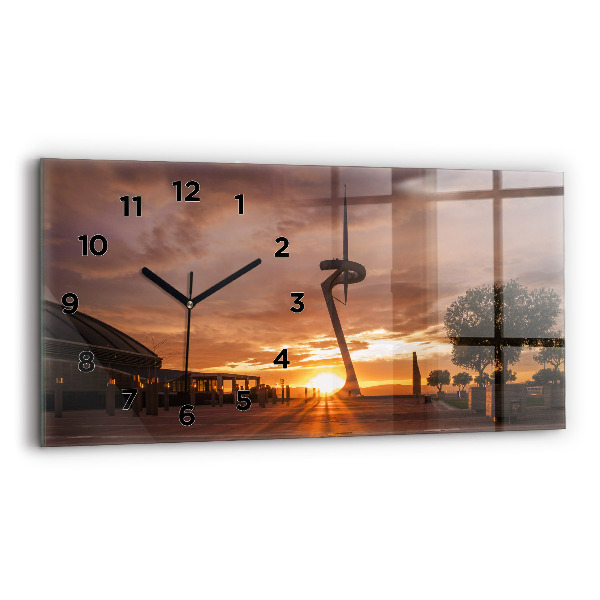 Vízszintes üvegóra Barcelona Olimpiai Park