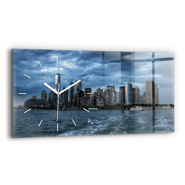 Vízszintes üvegóra New York City Panoráma