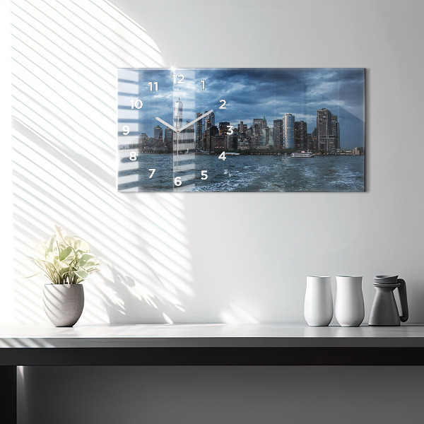 Vízszintes üvegóra New York City Panoráma