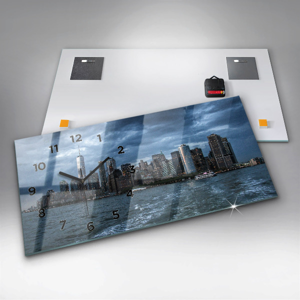 Vízszintes üvegóra New York City Panoráma