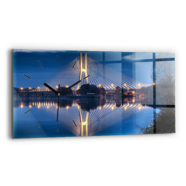 Vízszintes üvegóra Rędziński híd Wrocław