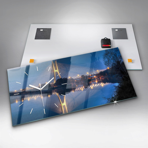 Vízszintes üvegóra Rędziński híd Wrocław