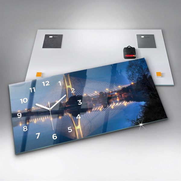 Vízszintes üvegóra Rędziński híd Wrocław