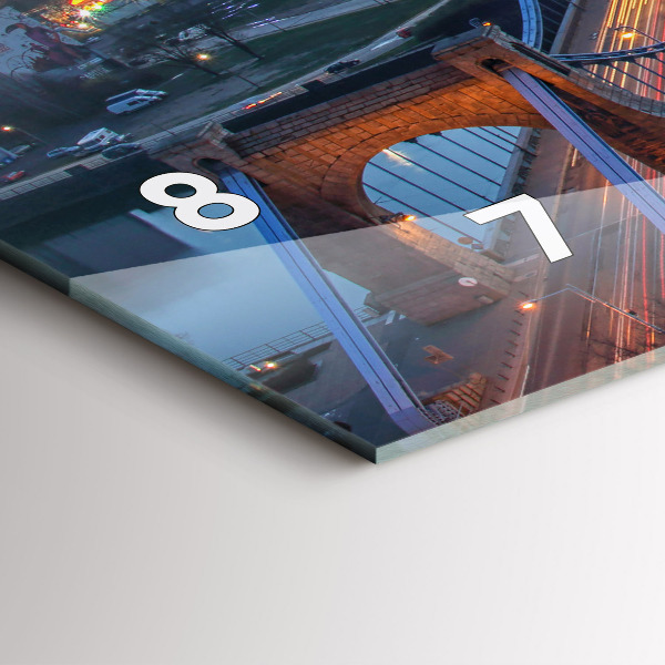 Vízszintes üvegóra Wroclaw egy drónból