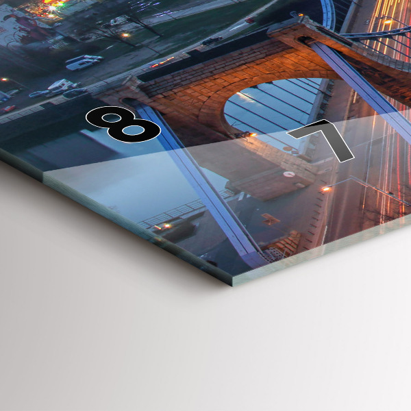 Vízszintes üvegóra Wroclaw egy drónból