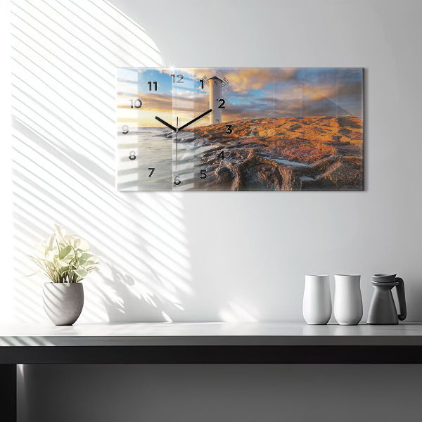 Vízszintes üvegóra A világítótorony és a Balti-tenger