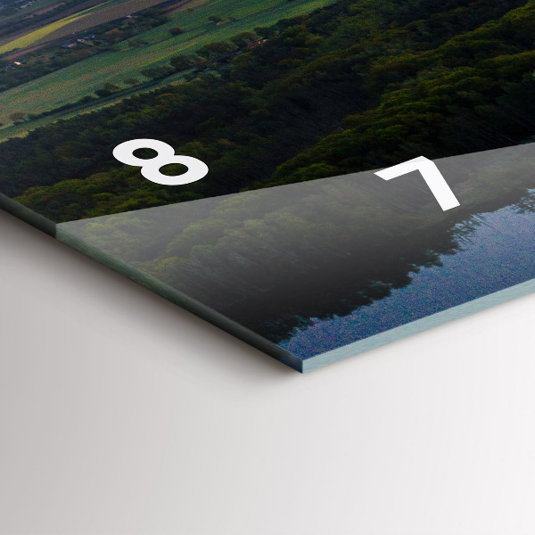 Vízszintes üvegóra Légi felvétel a tóra