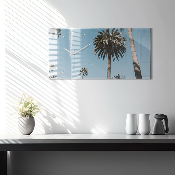 Vízszintes üvegóra Pálmafák Los Angelesben