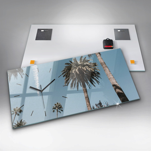 Vízszintes üvegóra Pálmafák Los Angelesben