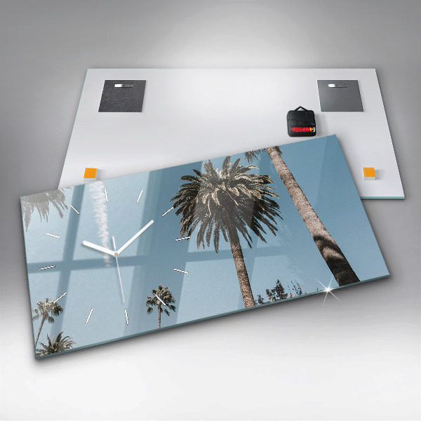 Vízszintes üvegóra Pálmafák Los Angelesben