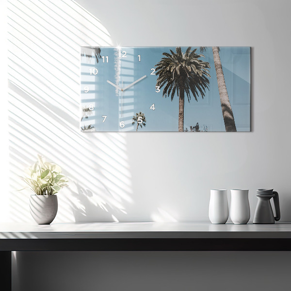 Vízszintes üvegóra Pálmafák Los Angelesben