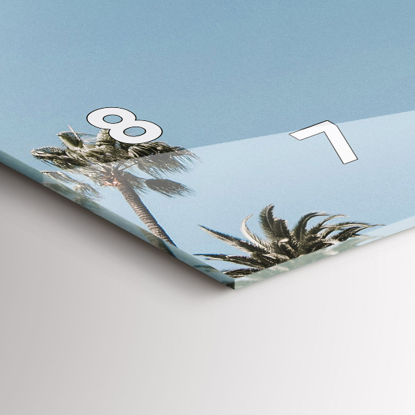 Vízszintes üvegóra Pálmafák Los Angelesben