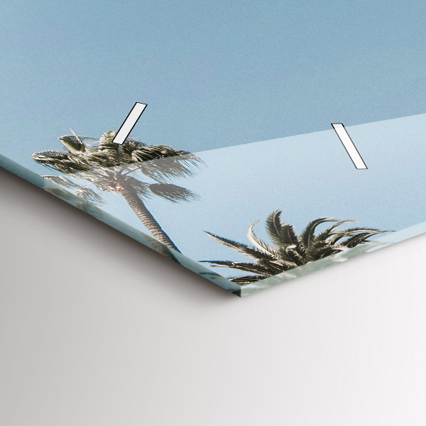 Vízszintes üvegóra Pálmafák Los Angelesben
