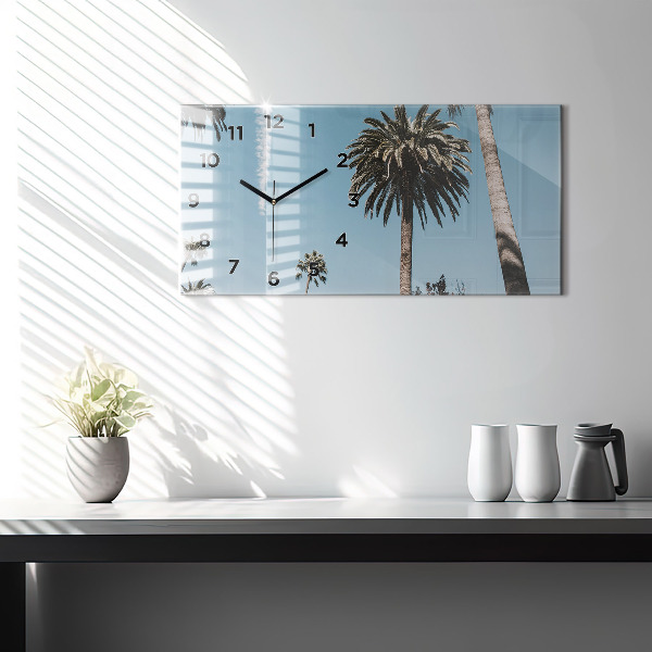 Vízszintes üvegóra Pálmafák Los Angelesben