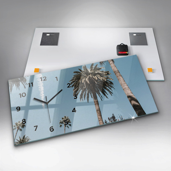 Vízszintes üvegóra Pálmafák Los Angelesben