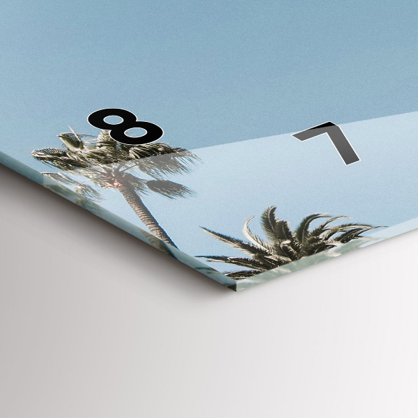 Vízszintes üvegóra Pálmafák Los Angelesben