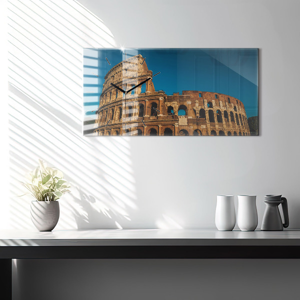 Vízszintes üvegóra A Colosseum Olaszországban