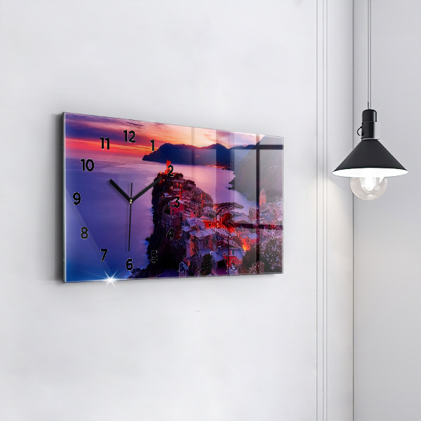 Vízszintes üvegóra Emlékek felirat