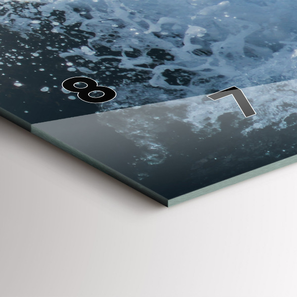 Vízszintes üvegóra Tengeri hullám fotózás