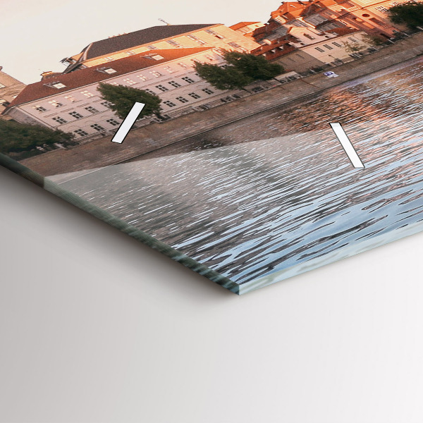 Vízszintes üvegóra Károly híd Prágában