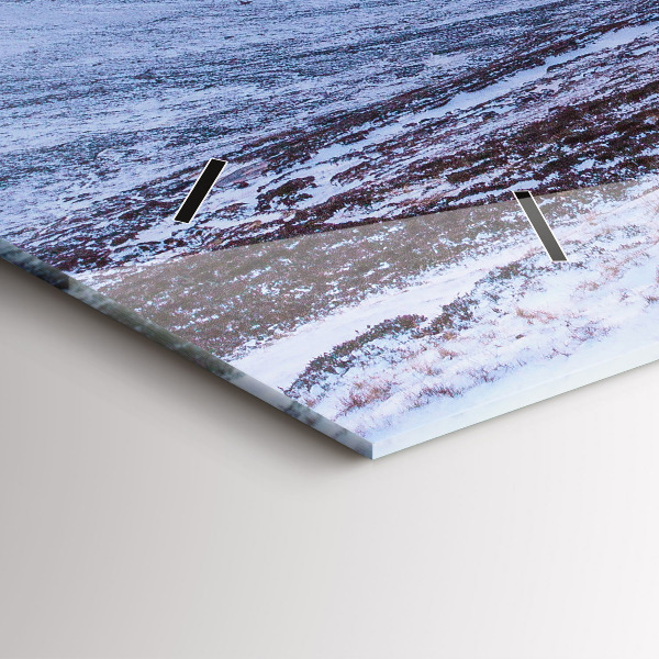 Vízszintes üvegóra Víkendház hegyekben