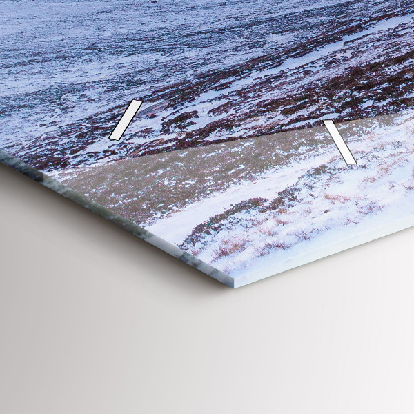 Vízszintes üvegóra Víkendház hegyekben