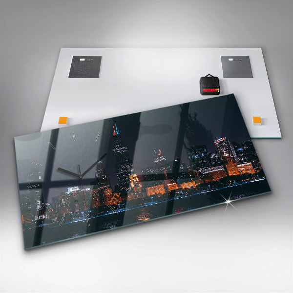 Vízszintes üvegóra Chicago városkép