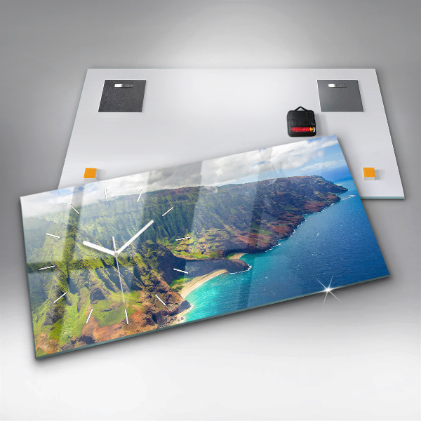 Vízszintes üvegóra A tenger Hawaii-on