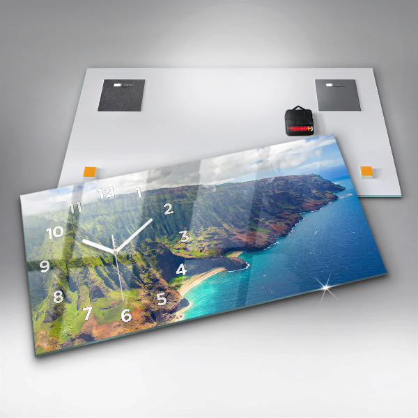 Vízszintes üvegóra A tenger Hawaii-on