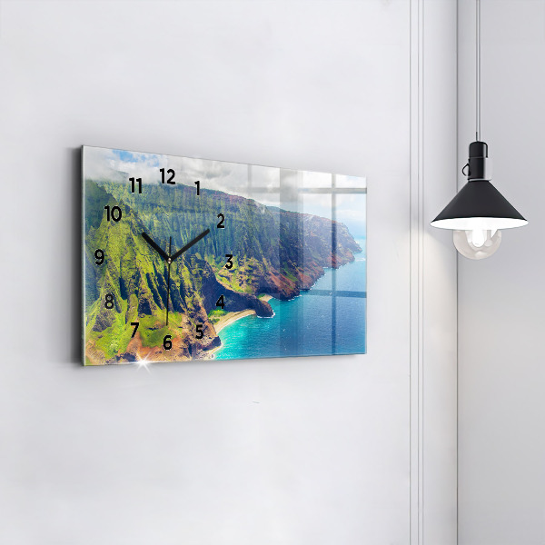 Vízszintes üvegóra A tenger Hawaii-on