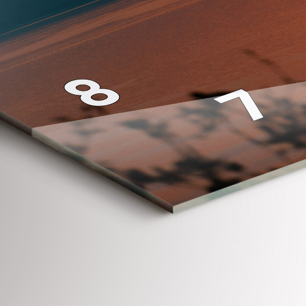 Vízszintes üvegóra Este a Balaton