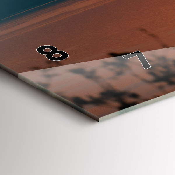 Vízszintes üvegóra Este a Balaton