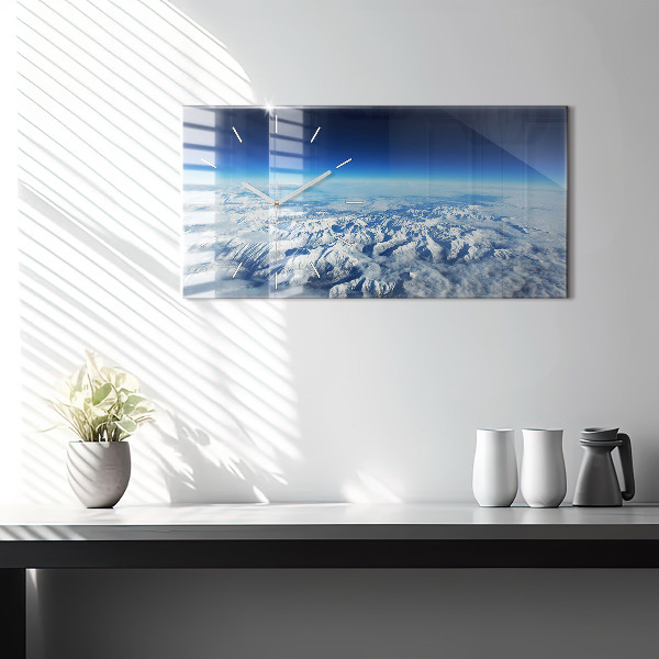 Vízszintes üvegóra Halászhajó a kikötőben