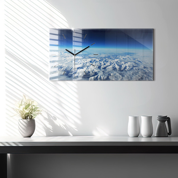 Vízszintes üvegóra Halászhajó a kikötőben