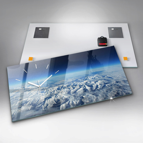 Vízszintes üvegóra Halászhajó a kikötőben