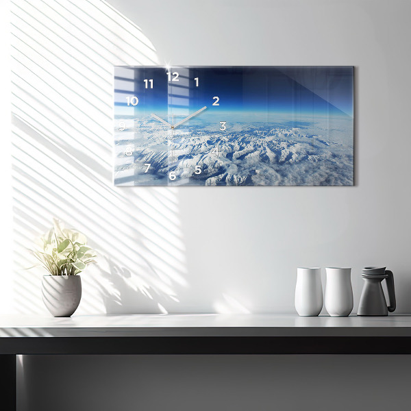 Vízszintes üvegóra Halászhajó a kikötőben