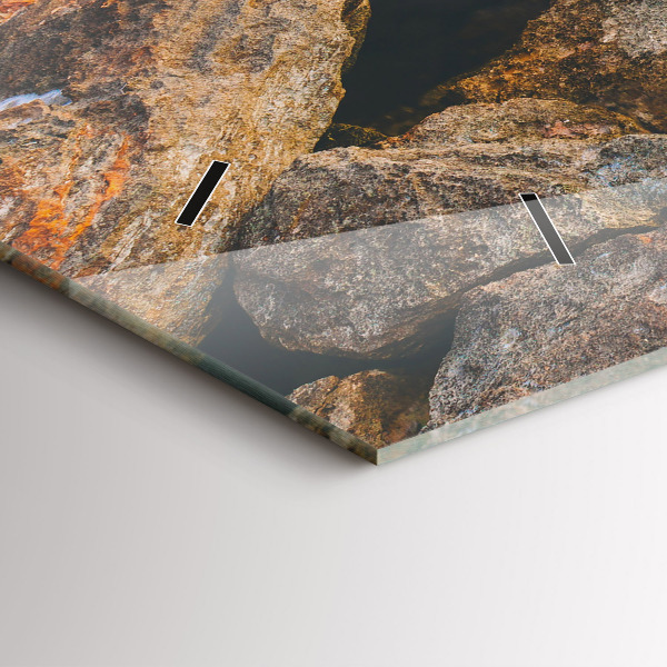 Vízszintes üvegóra Tengeri táj