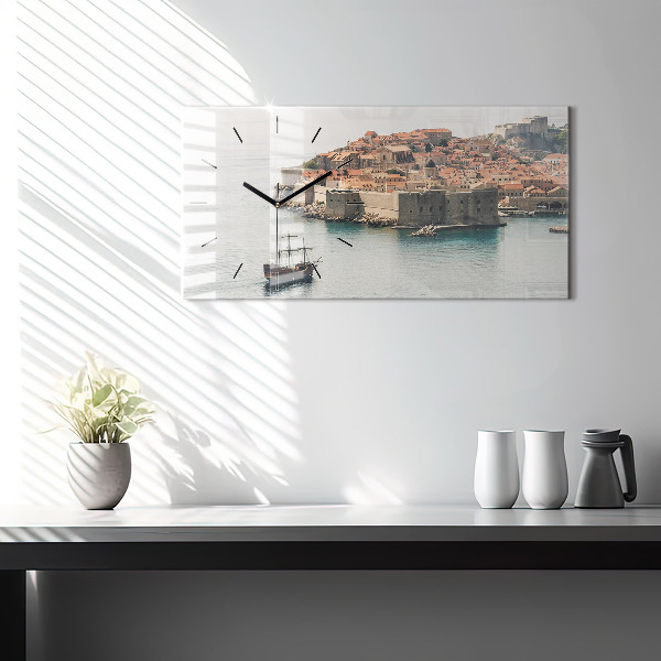 Vízszintes üvegóra Vitorlás Dubrovnikban