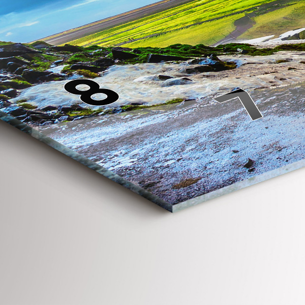 Vízszintes üvegóra Vízesés Izlandon