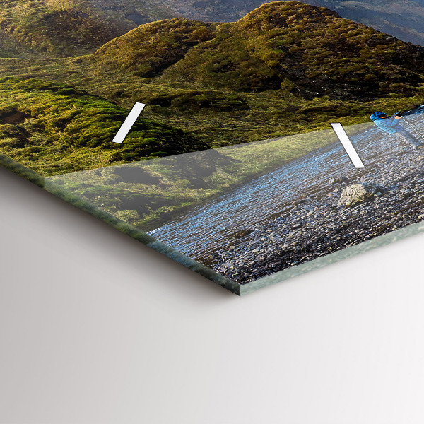 Vízszintes üvegóra Vízesés Izlandon