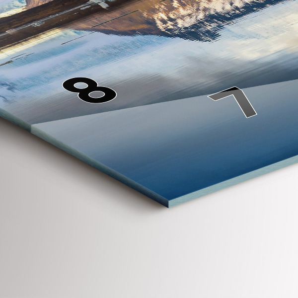 Vízszintes üvegóra Jokulsarlon-tó Izlandon