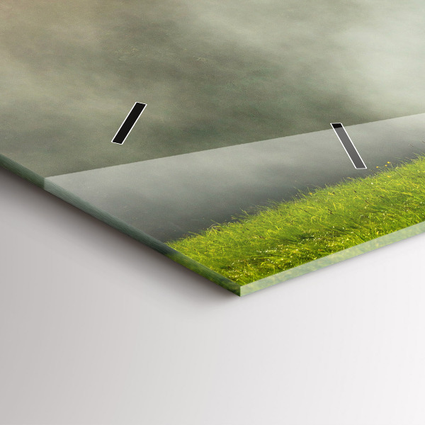 Vízszintes üvegóra Hegyi táj