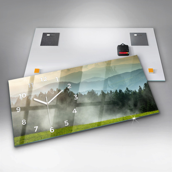 Vízszintes üvegóra Hegyi táj