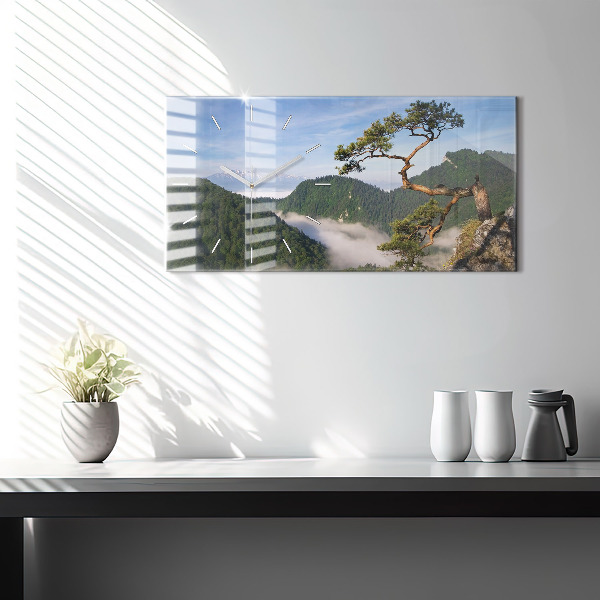 Vízszintes üvegóra Sokolica csúcs a Pieniny-hegységben