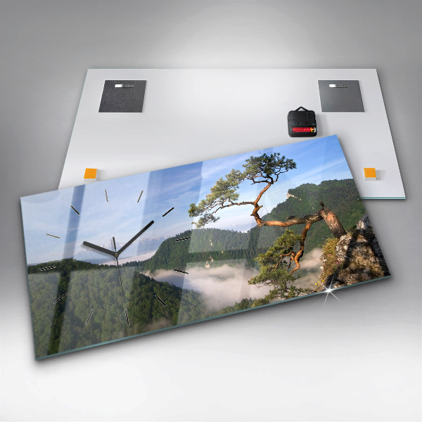 Vízszintes üvegóra Sokolica csúcs a Pieniny-hegységben