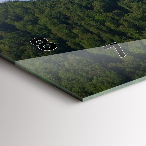 Vízszintes üvegóra Sokolica csúcs a Pieniny-hegységben