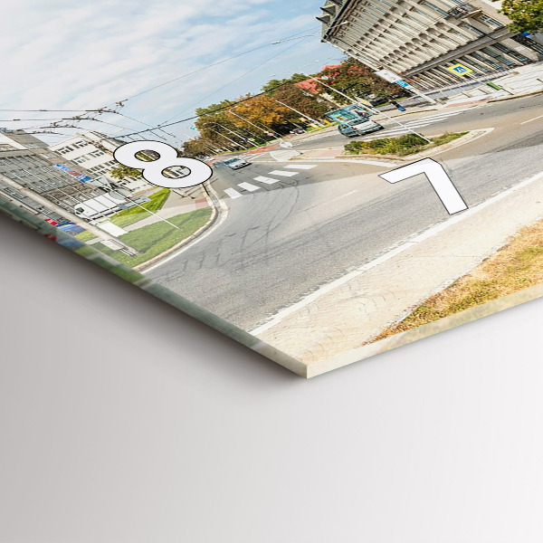 Vízszintes üvegóra Panoráma Ostrava városára