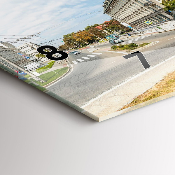 Vízszintes üvegóra Panoráma Ostrava városára