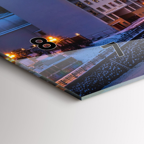 Vízszintes üvegóra Panoráma Pilsen városára